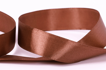 Лента атласная 25 мм "Gamma" №031 т-коричневый