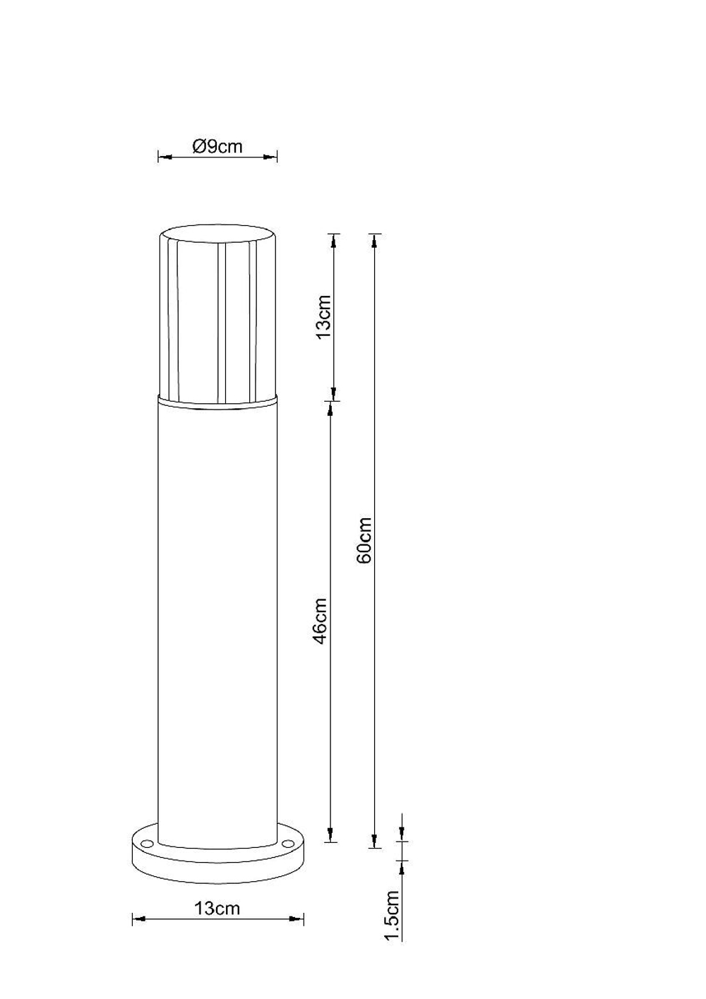 Ландшафтный светильник Arte Lamp Seginus A6515PA-1BK