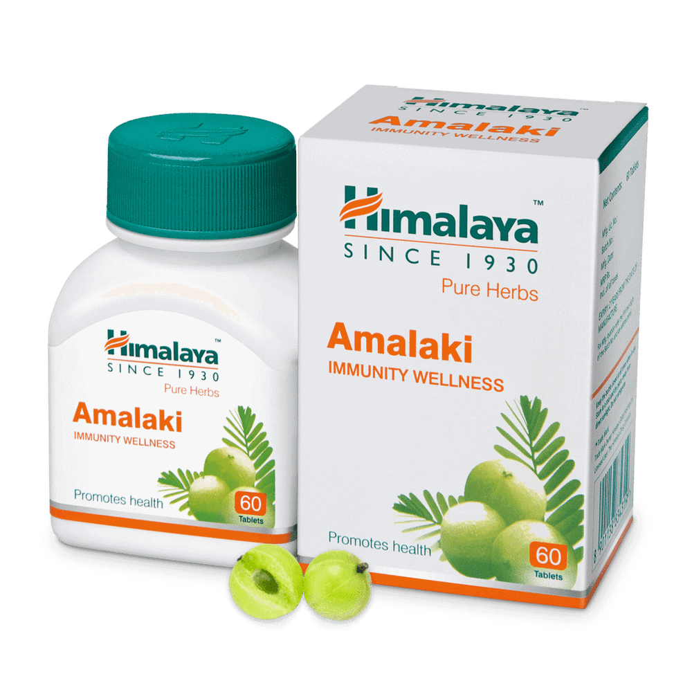 Амалаки Хималая, Amalaki Himalaya Herbals — омолаживающее и тонизирующие средство, 60 таб
