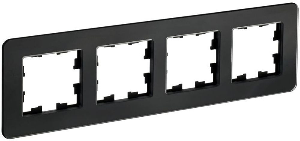 Рамка 4-м BRITE РУ-4-2-Бр стекло черн. RE IEK BR-M42-G-41-K02 Рамка 4-м BRITE РУ-4-2-Бр стекло черн. RE IEK BR-M42-G-41-K02