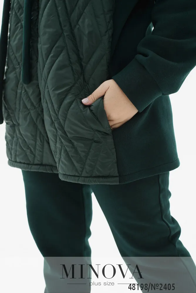 Костюм 2405-темно-зеленый Minova