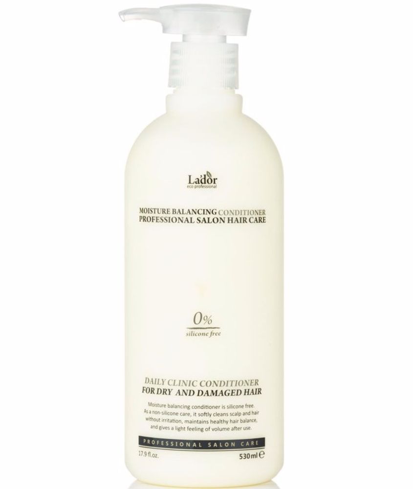 Кондиционер увлажняющий без силикона Lador Moisture Balancing Conditioner 530 мл