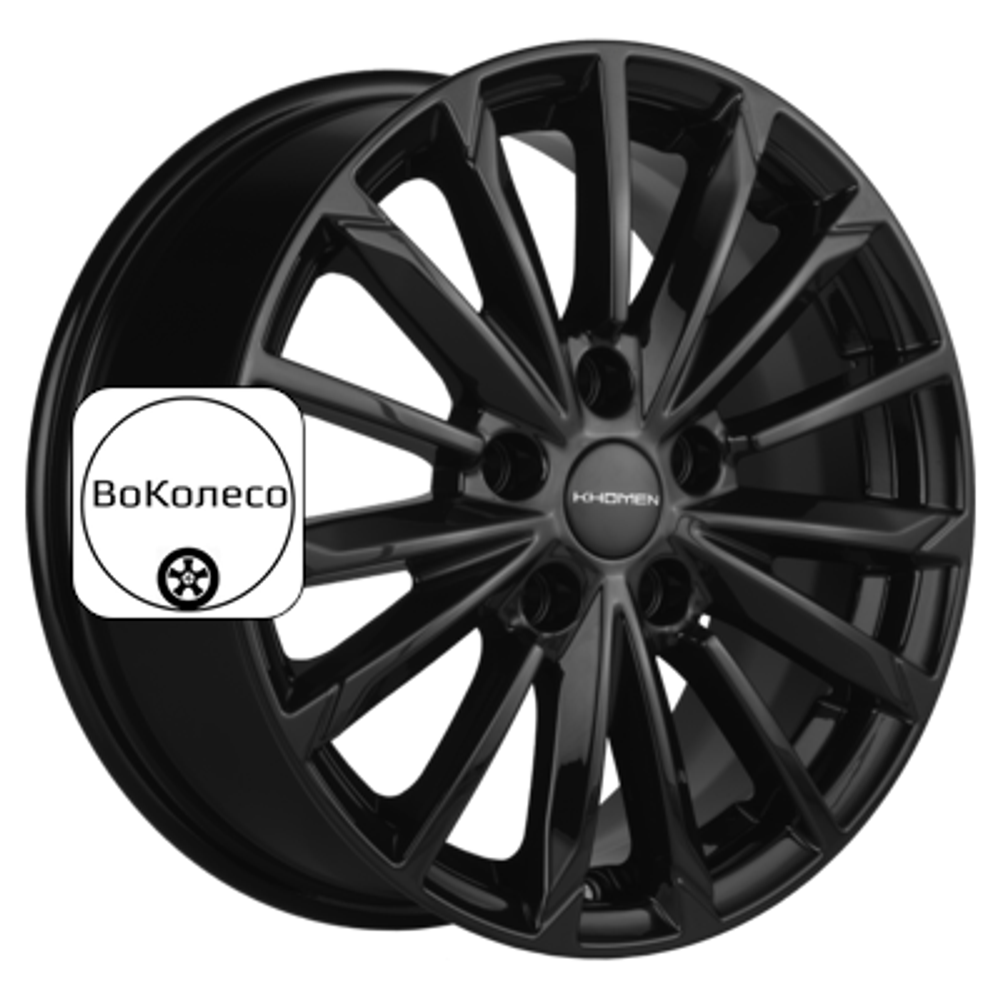 6,5x16/5x114,3 ET45 D54,1 KHW1611 (Geely Coolray) Black Khomen Wheels