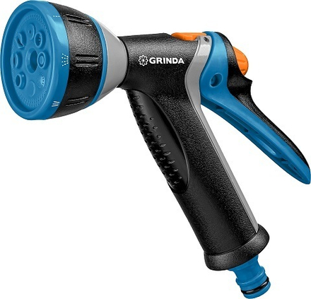 GRINDA PROLine BM-8, 8 режимов, курок сзади, пистолет поливочный металлический с TPR,8-427339_z02