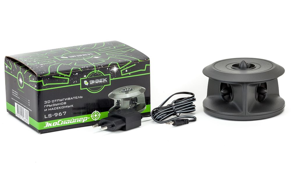 Отпугиватель крыс, мышей тараканов ЭкоСнайпер LS-967