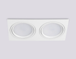 Светильник встраиваемый поворотный точечный GX53 TN51919/2 WH белый GX53 max 12W 220*115*23