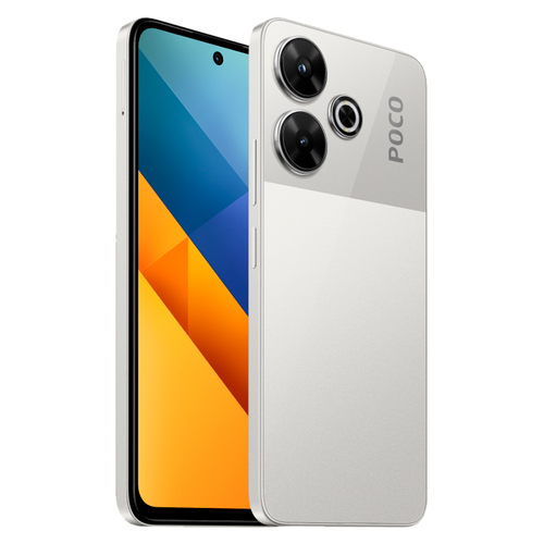 Смартфон Xiaomi Poco M6 6/128GB, Silver (Серебристый)