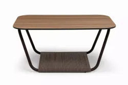 "Гранада" журнальный стол 90х60см из HPL, цвет "дуб"