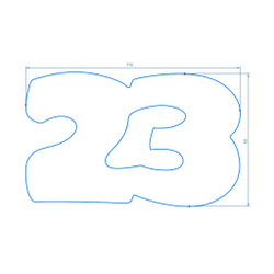 Формочка 23 февраля штамп