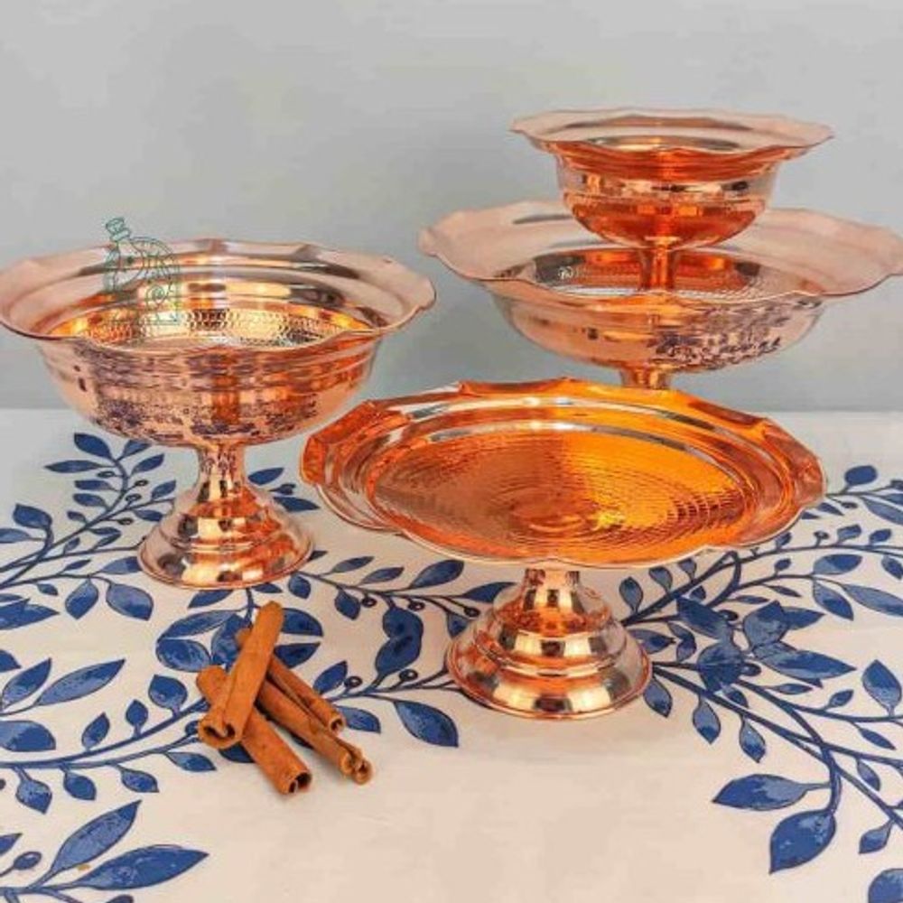 Медная ваза-фруктовница "Персидская чаша" Exirmes 30220330 Иран