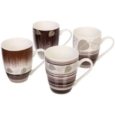 Кружка керамическая 350мл «Вечерние листья»