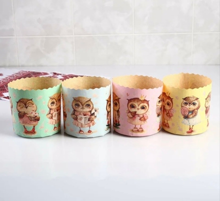 Форма для кулича "Совушки" D 6см, H 4.5см