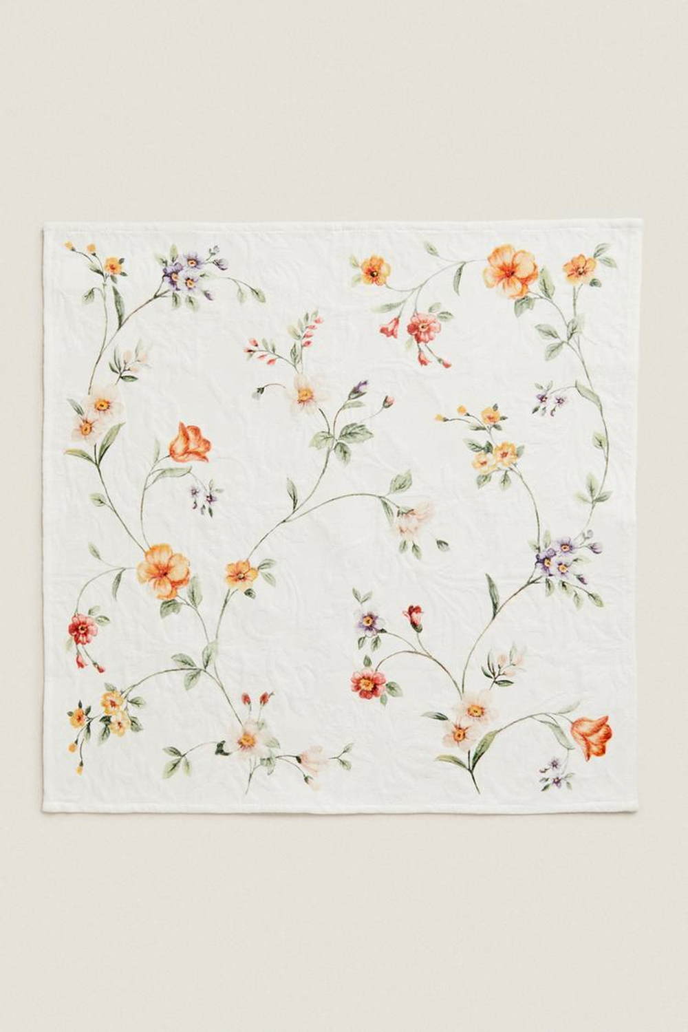 ZARA HOME ЦВЕТОЧНАЯ ЖАККАРДОВАЯ САЛФЕТКА (2 УПАКОВКИ), ЗЕЛЕНЫЙ