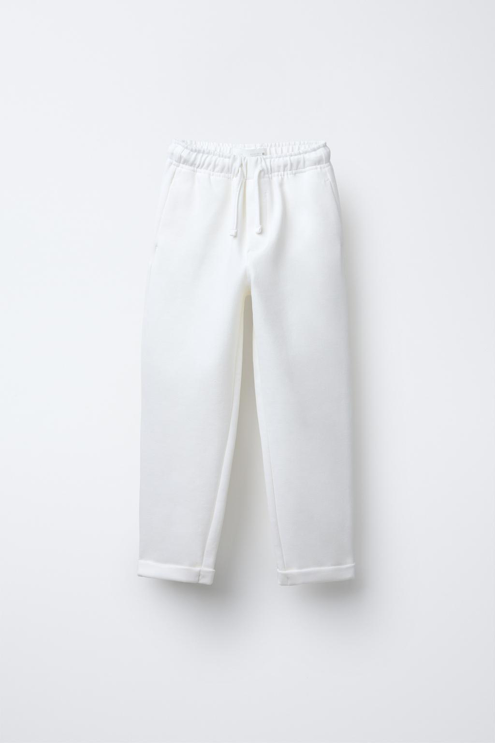 ZARA БРЮКИ С КАРМАНАМИ, ЖЕЛТОВАТО-БЕЛЫЙ