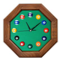 Часы 8 граней ясень/сукно (№4,Manchester 45 Yellow green ш1,98м)