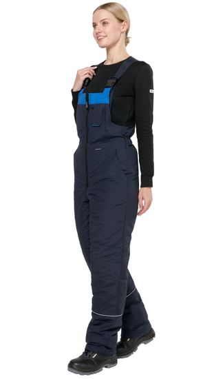 Костюм зимний женский "Лавина NEW" полукомбинезон (синий/василек)