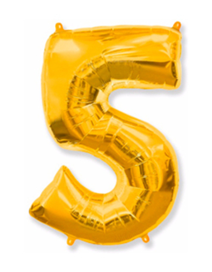 Цифра "5" Золото