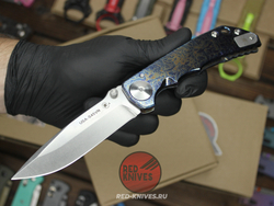 Нож Spartan Blades Harsey Titanium Custom Огненный - огненный титан