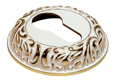 Накладка  MORELLI MH-WC-CLP сантех. W/PG белая эмаль/золото