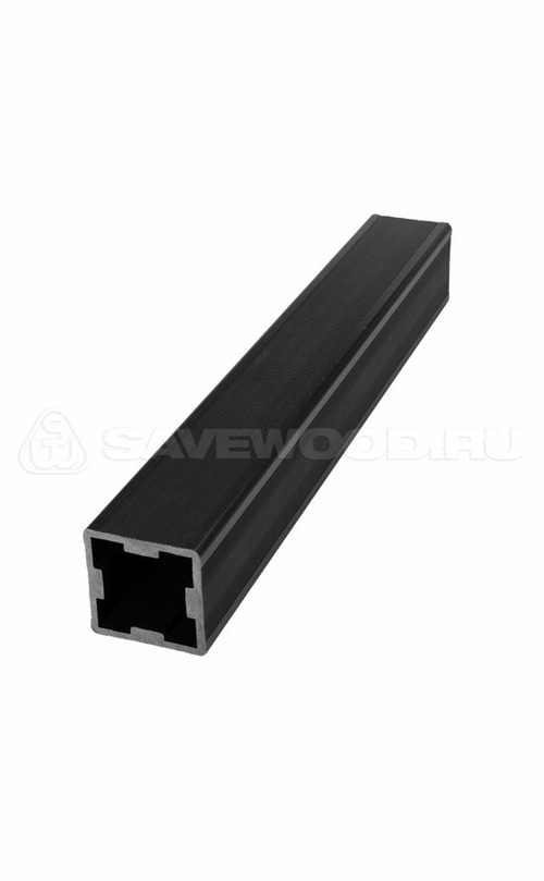 Столб промежуточный из ДПК Чёрный