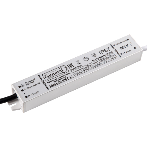 Драйвер светодиодный GDLI-20-IP67-12