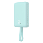 Внешний аккумулятор + Беспроводная зарядка Baseus Magnetic Mini iP Edition C+L+Qi 10000mAh 20W (MagSafe) - Peppermint Blue