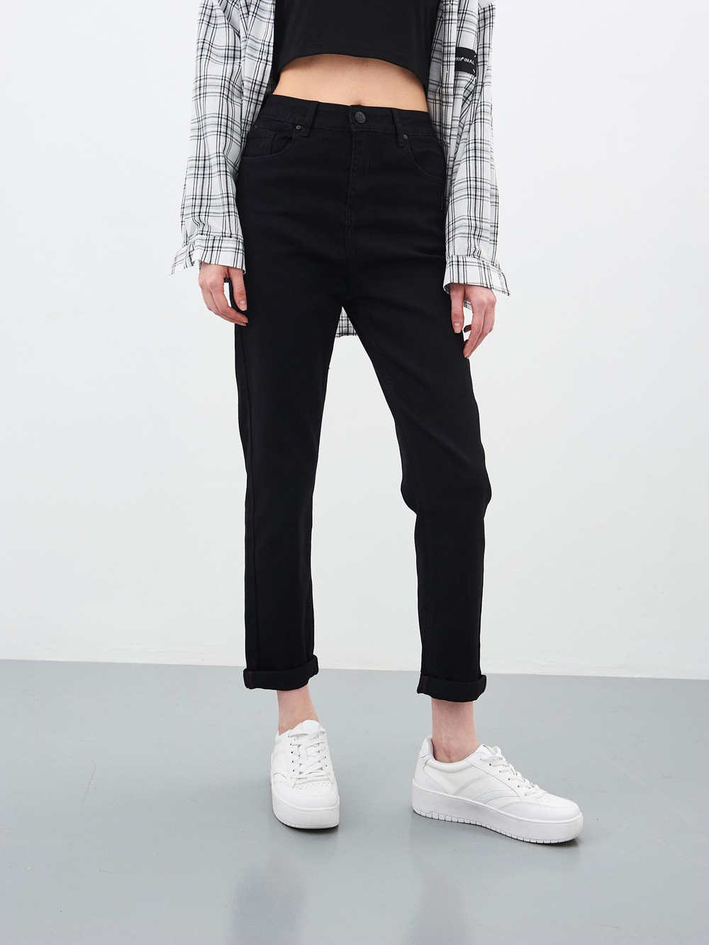 Женские джинсы mom fit-MP102M-1