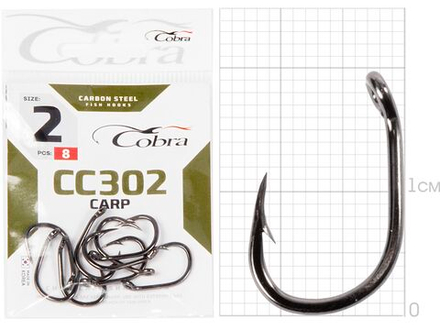 Крючки Cobra CARP MATSUI сер. CC302 разм.002 8шт.