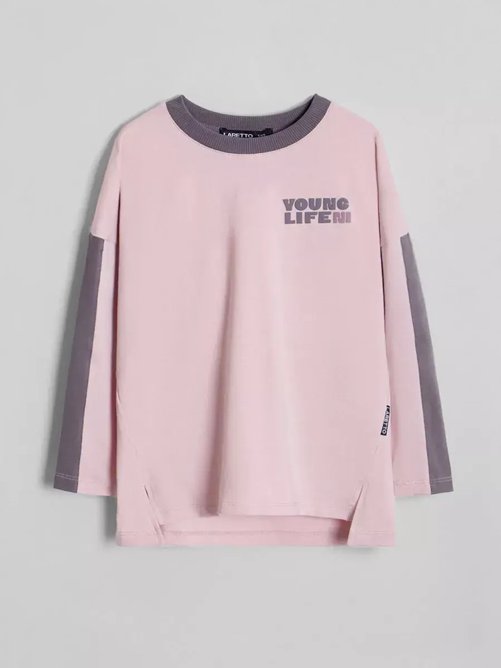 Лонгслив оверсайз для девочки