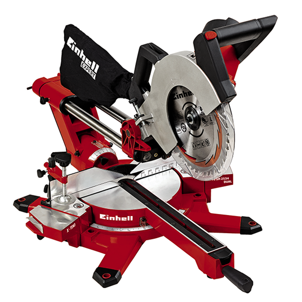 Эл. пила торцово-усорезная Einhell TE-SM 2534 Dual с протяжкой