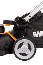 Газонокосилка аккумуляторная WORX WG748E 46 см бесщеточная 40В 4Ач х2 ЗУ 2А х2 коробка