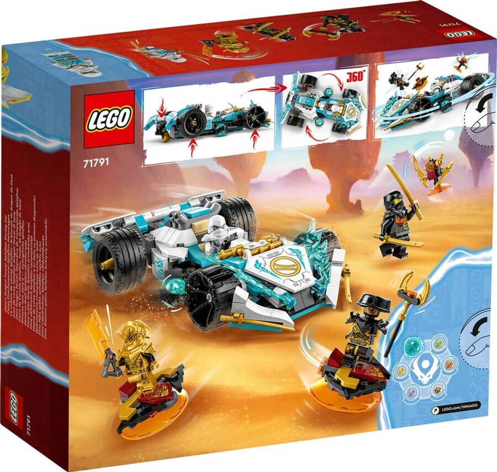 Конструктор LEGO Ninjago 71791 Сила дракона Зейна: Гоночный автомобиль Кружитцу