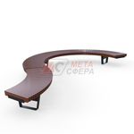 Лавка Rail Road 02 изогнутая