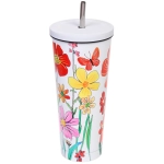Термокружка 750мл «Лето» с трубочкой