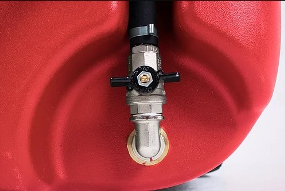 Передвижная заправочная станция 100л ТОПБАК, красный