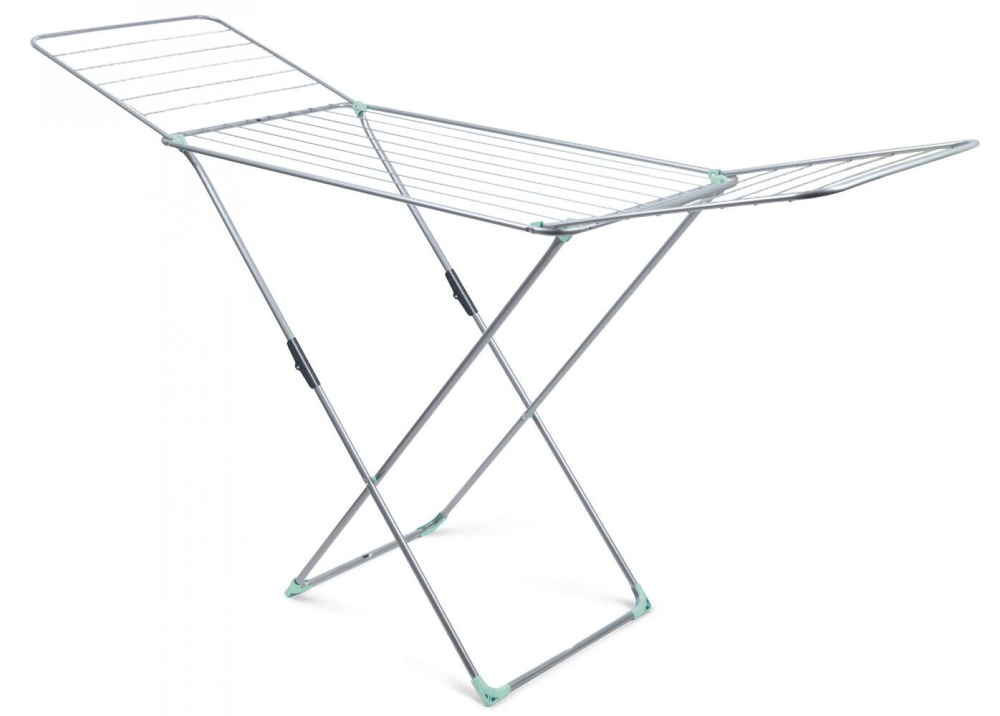 Сушилка напольная складная ( 18м длина суш.полотна ) (СБ1) серебро