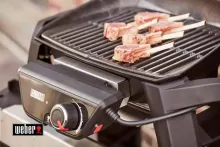 Гриль электрический Weber Pulse 1000 с тележкой, чёрный