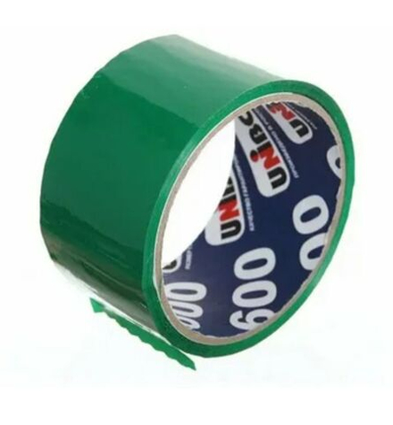 Лента скотч Unibob зелёная 48мм 24м 45мкм