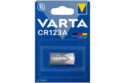 Батарейка Varta Lithium Cylindrical CR123A/CR17345 , 1430 mAh , ( 1 ) шт. в блистере, 06205301401