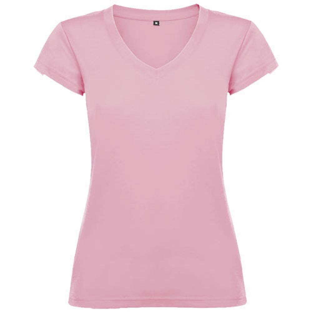 Женская футболка Victoria с коротким рукавом и V-образным вырезом