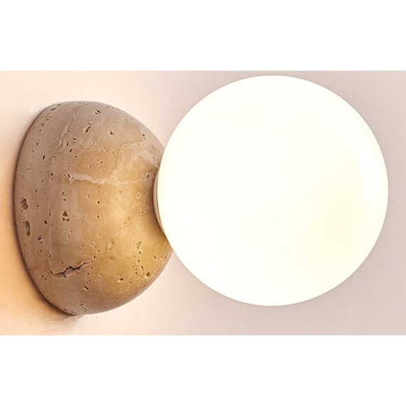 Серия настенных светильников из травертина Solvo