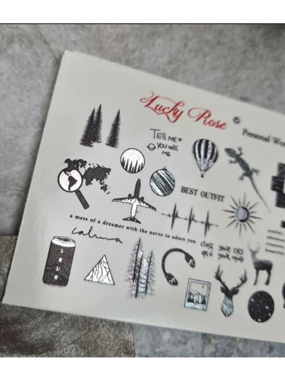Набор слайдеры 2шт Lucky Rose. Foil 068, 071
