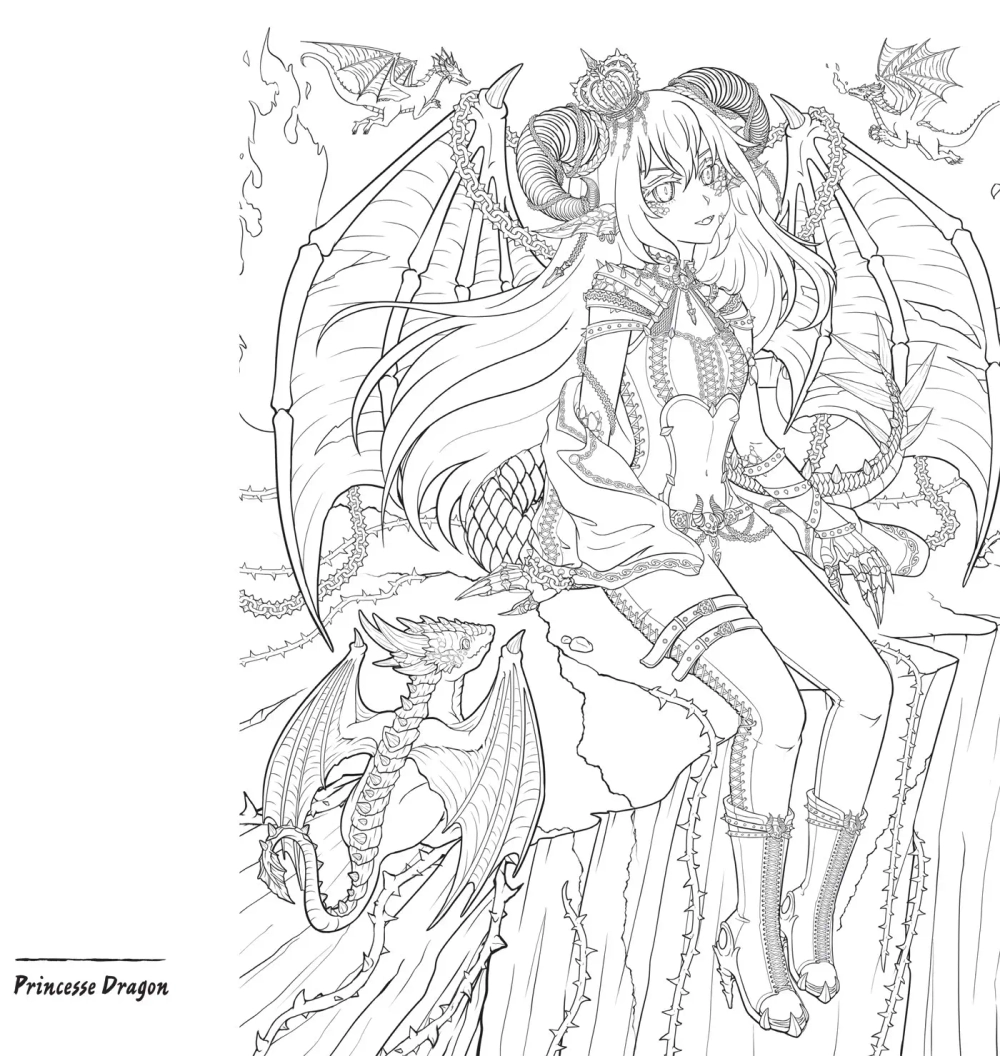 Hachette раскраска по номерам MANGAS CUTE & CREEPY