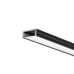 Алюминиевый профиль накладной 15x6 (Черный, 2 м), ALM-001-B-2M 631003 Led Strip 631003
