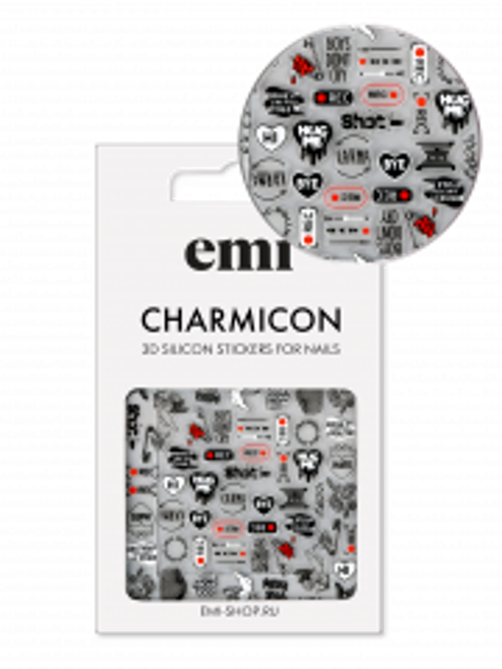 Charmicon 3D Silicone Stickers №210 Рок-н-ролл