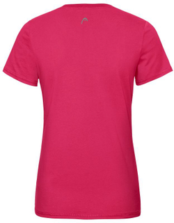Женская теннисная футболка Head Club Lucy T-Shirt W - magenta/dark blue