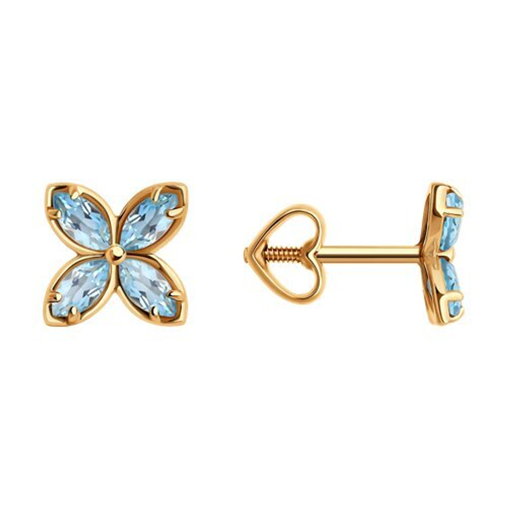 Серьги из золота 585 пробы
