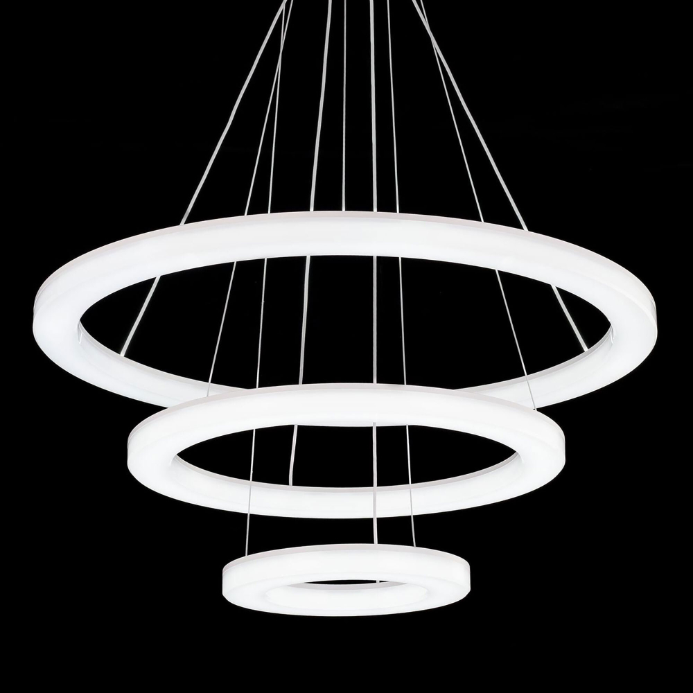 Citilux Электрон Смарт CL710A104S Умная люстра подвесная Белая