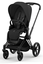 Коляска 3 в 1 Cybex Priam IV Matt Black complete и автокресло Cloud T i-Size Cozy Beige Plus Sepia Black