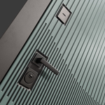 Входная дверь Бункер BN-13 - Зеркало максимум 
Бетон светлый